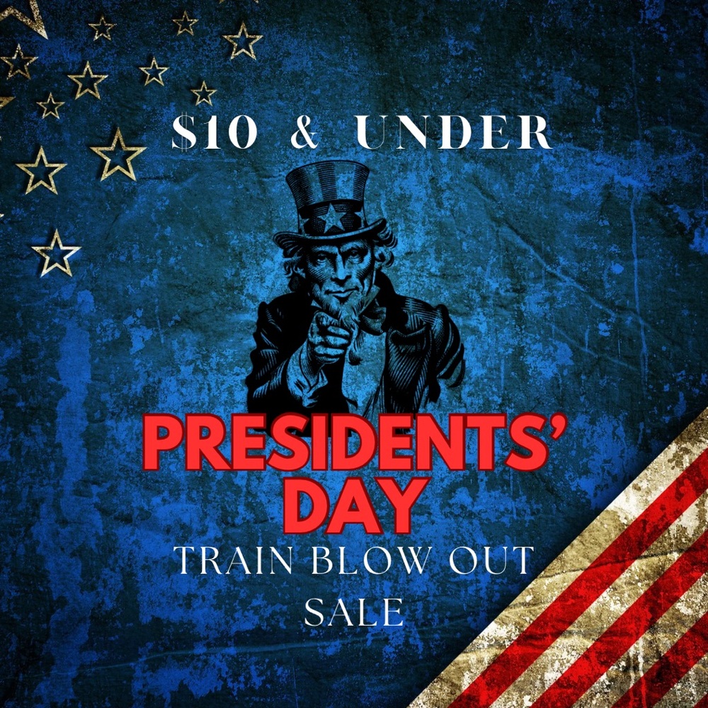 🇺🇸Presidents’ Day Train!🇺🇸
$10 & under
All PST - Picture 1 of 1